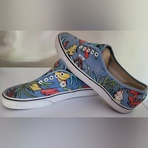 (SOLD)Vintage Vans Van Doren Authentic Blue Parrot Skate Shoes 2013 Mens Size 11